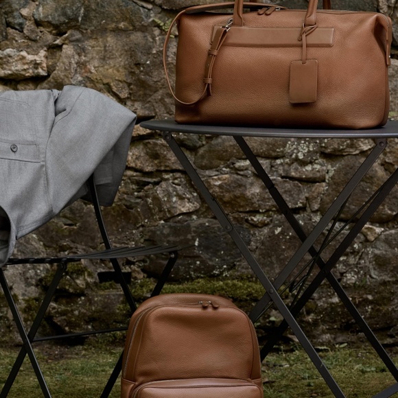 Italian  Leather Black Backpack - Picture 11 of 11